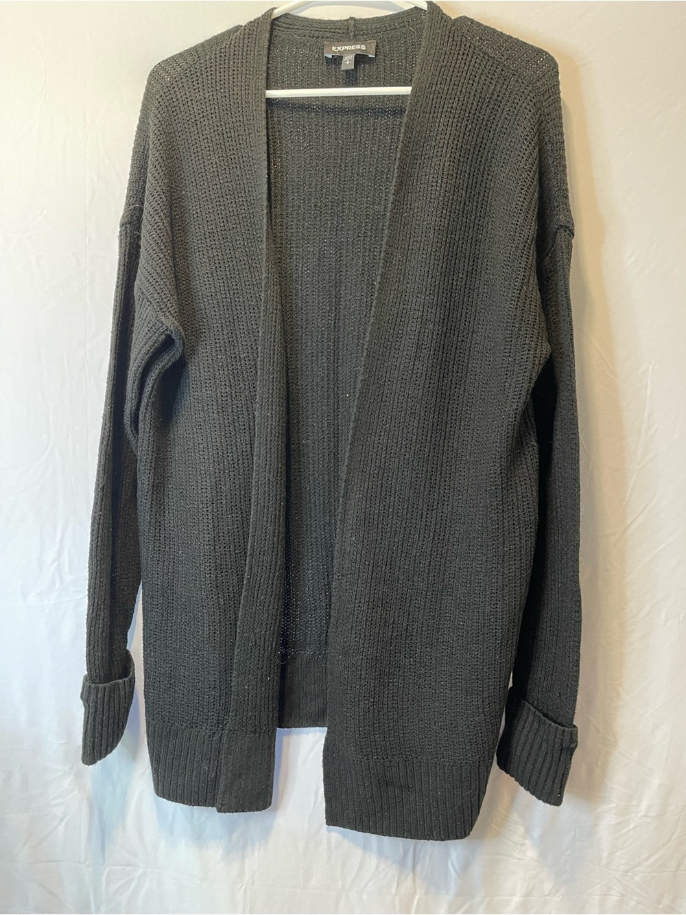 Express Women’s Open-Front Knit Cardigan - Black